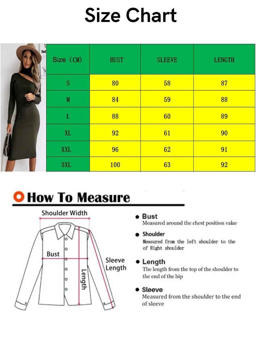 Three Colors High Neck Cut Out Shoulder Long Sleeve Midi Dress - Image 12