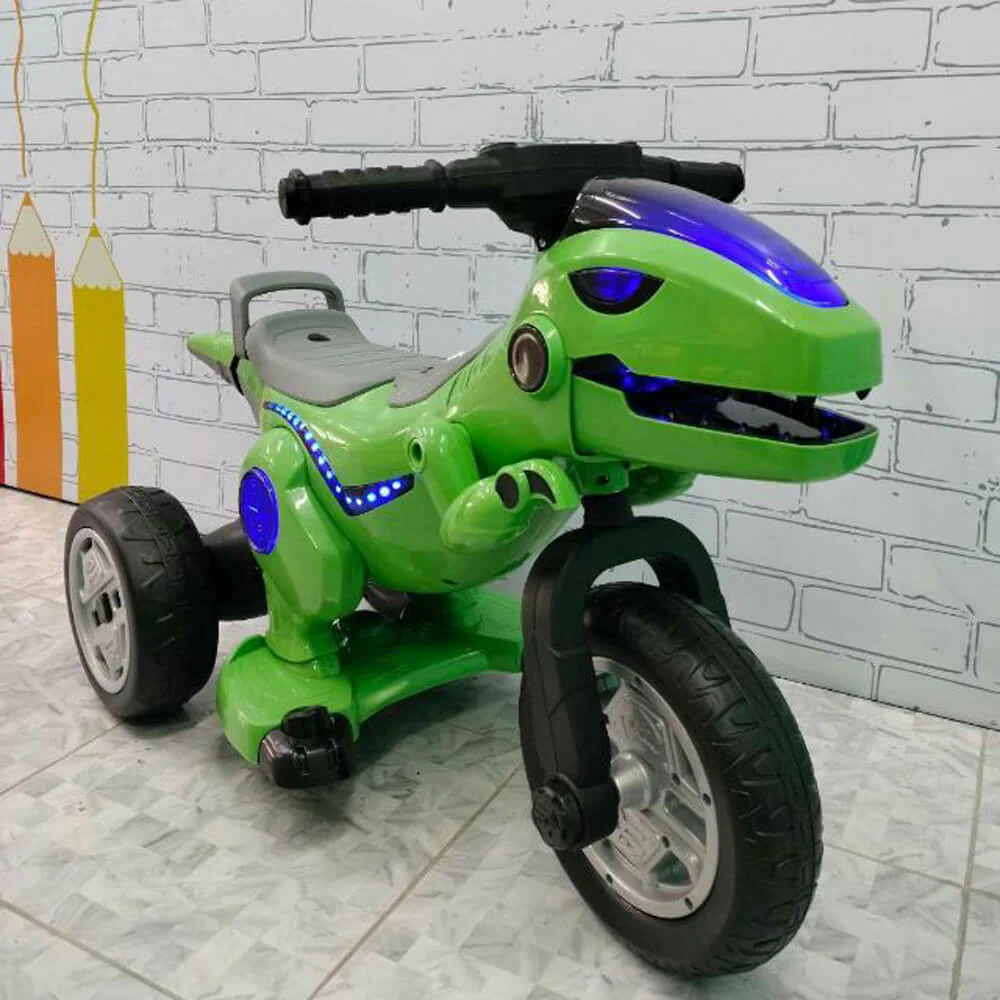 Remote Ride-on Dinosaur Toy 12V Parent-Friendly Ride On Motorcycle Car with Bluetooth Music Lights - Image 10