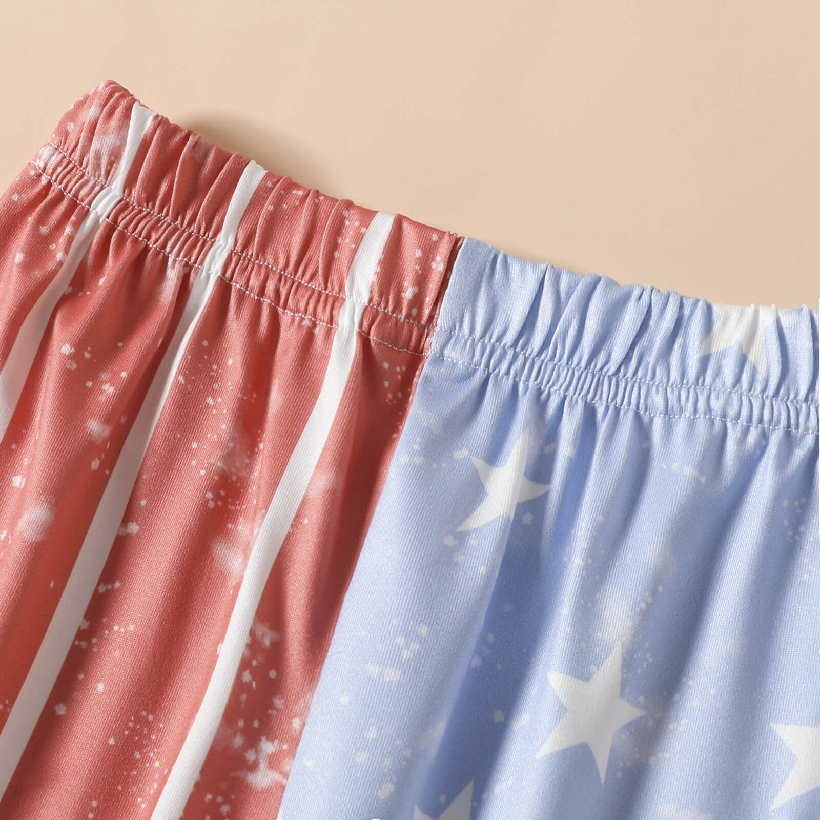 Toddler Baby Girl 4th of July Outfit One Shoulder Tops Pants Set USA Independence Day American Flag Clothes - Image 5