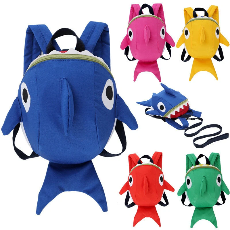 Toddler Backpack Lovely Kindergarten Cartoon Animal Shark Backpack - Image 6