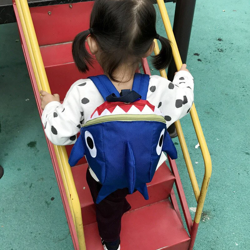 Toddler Backpack Lovely Kindergarten Cartoon Animal Shark Backpack - Image 7