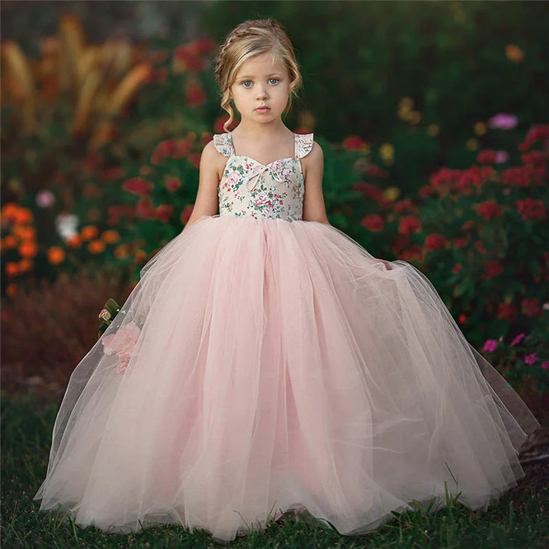 Toddler Girls Princess Pageant Wedding Party Flower Lace Birthday Dresses - Image 3