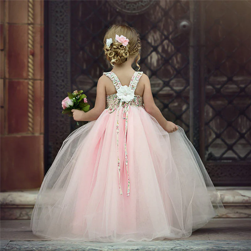 Toddler Girls Princess Pageant Wedding Party Flower Lace Birthday Dresses - Image 5