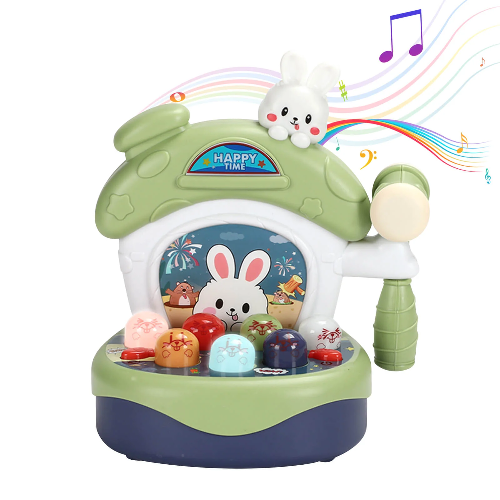 Toddlers Kids Whack A Mole Game Toy With Light Music Sound for Boys Girls STEM Education - Image 2