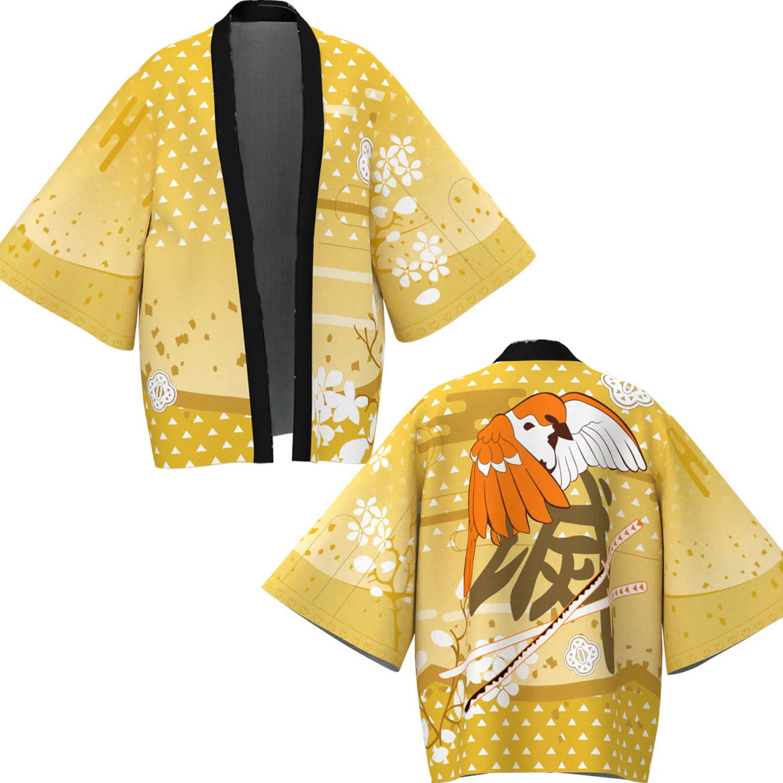 Unisex Cosplay Coat Nezuko Shinobu Tanjiro Zenitsu Giyu Kyojuro Kimono Haori Shirt - Image 10