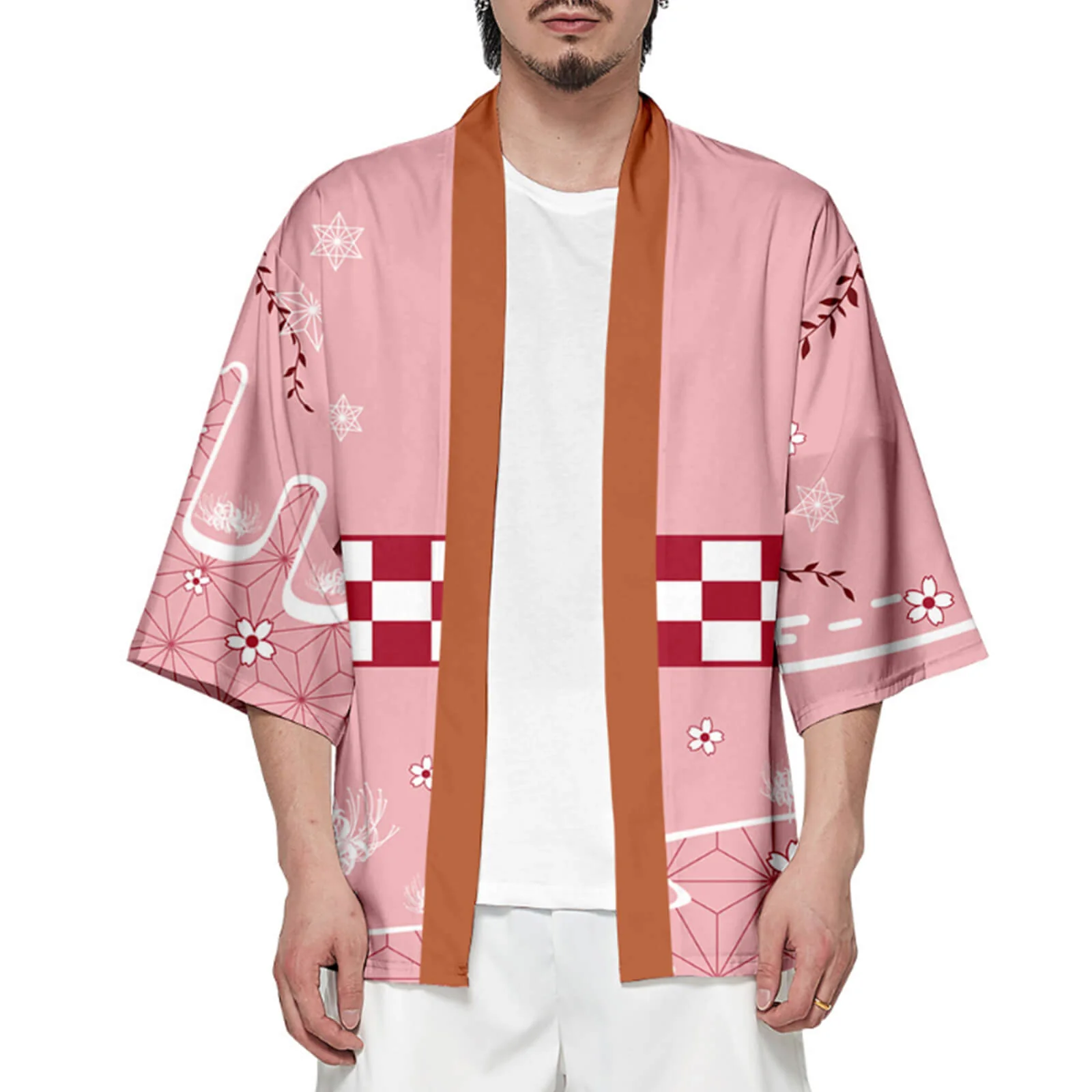 Unisex Cosplay Coat Nezuko Shinobu Tanjiro Zenitsu Giyu Kyojuro Kimono Haori Shirt - Image 12