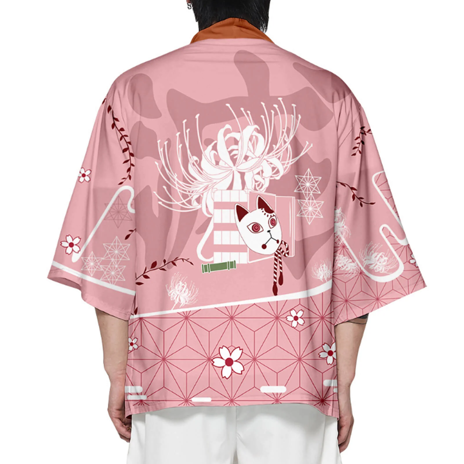 Unisex Cosplay Coat Nezuko Shinobu Tanjiro Zenitsu Giyu Kyojuro Kimono Haori Shirt - Image 13