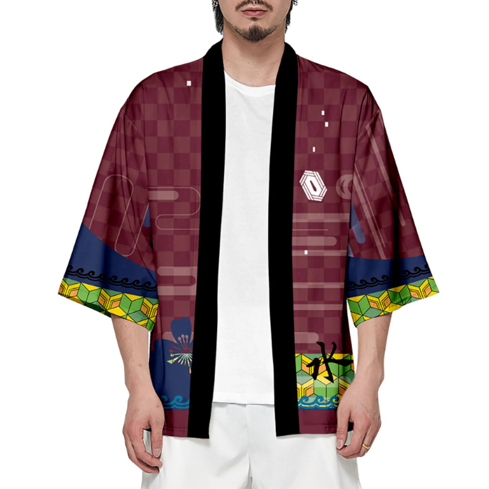 Unisex Cosplay Coat Nezuko Shinobu Tanjiro Zenitsu Giyu Kyojuro Kimono Haori Shirt - Image 19