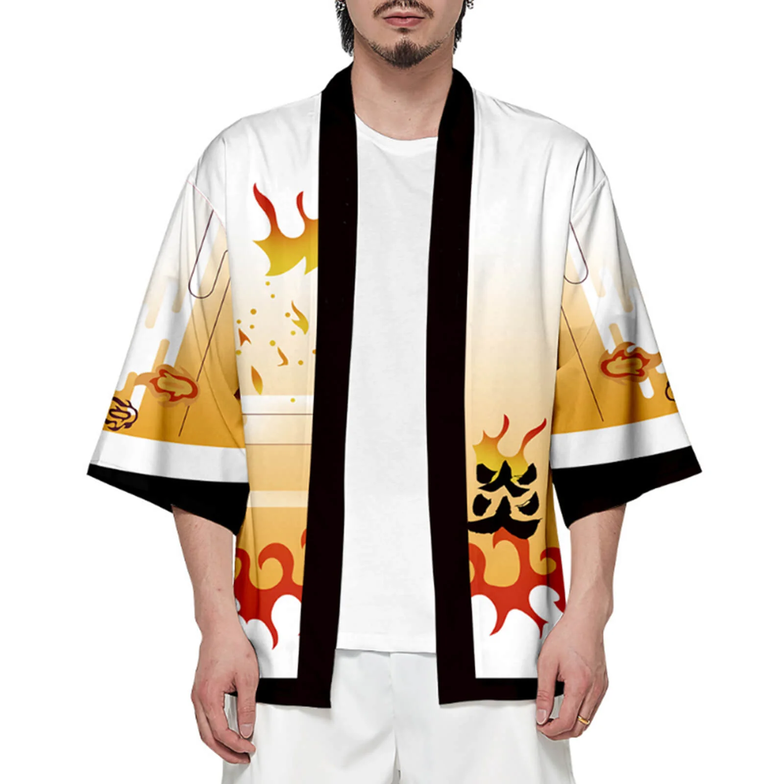 Unisex Cosplay Coat Nezuko Shinobu Tanjiro Zenitsu Giyu Kyojuro Kimono Haori Shirt - Image 5
