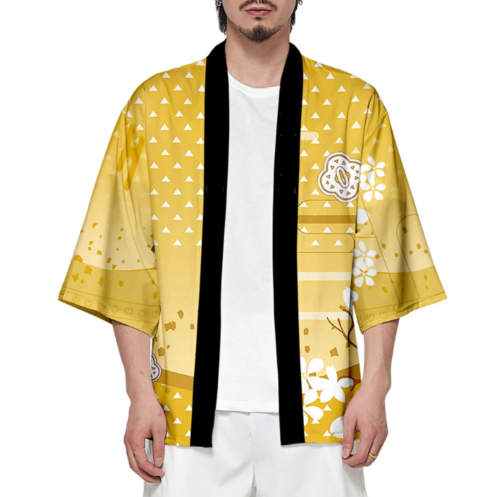 Unisex Cosplay Coat Nezuko Shinobu Tanjiro Zenitsu Giyu Kyojuro Kimono Haori Shirt - Image 8