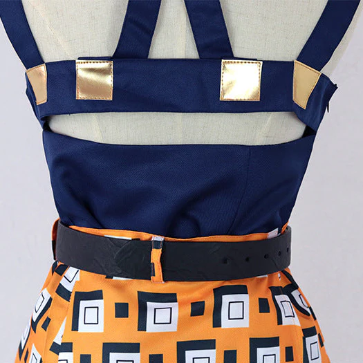 Unisex Narancia Ghirga Cosplay Costume Blue JJBA Part 5 Golden Wind Dress Up Full Set - Image 6