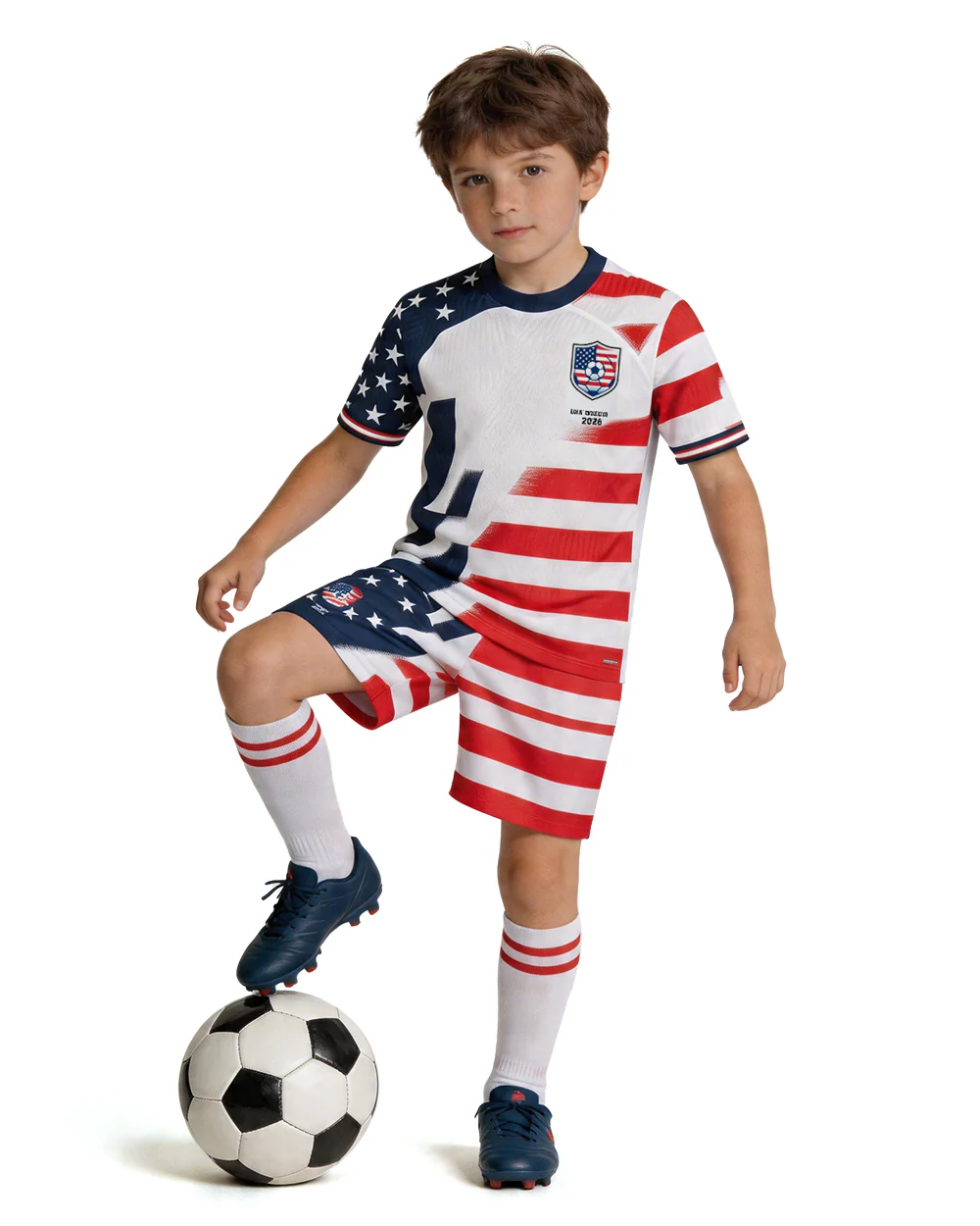 USA Soccer Jersey 2026 Host Nation Football Uniform with Stars and Stripes for Game Day Support - Image 3
