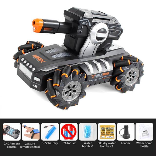 Water Bomb Armored Vehicle Watch Induction and Remote Control Stunt Tank Drift Car - Image 4