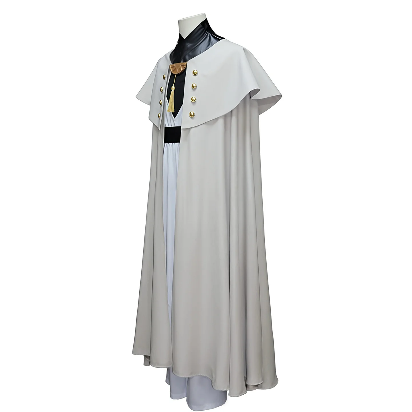 Witch Master Qifrey Costume Full Set with Cloak Dress Pointed Wizard Hat and Gold Glasses for Magic Mentor Roleplay - Image 6