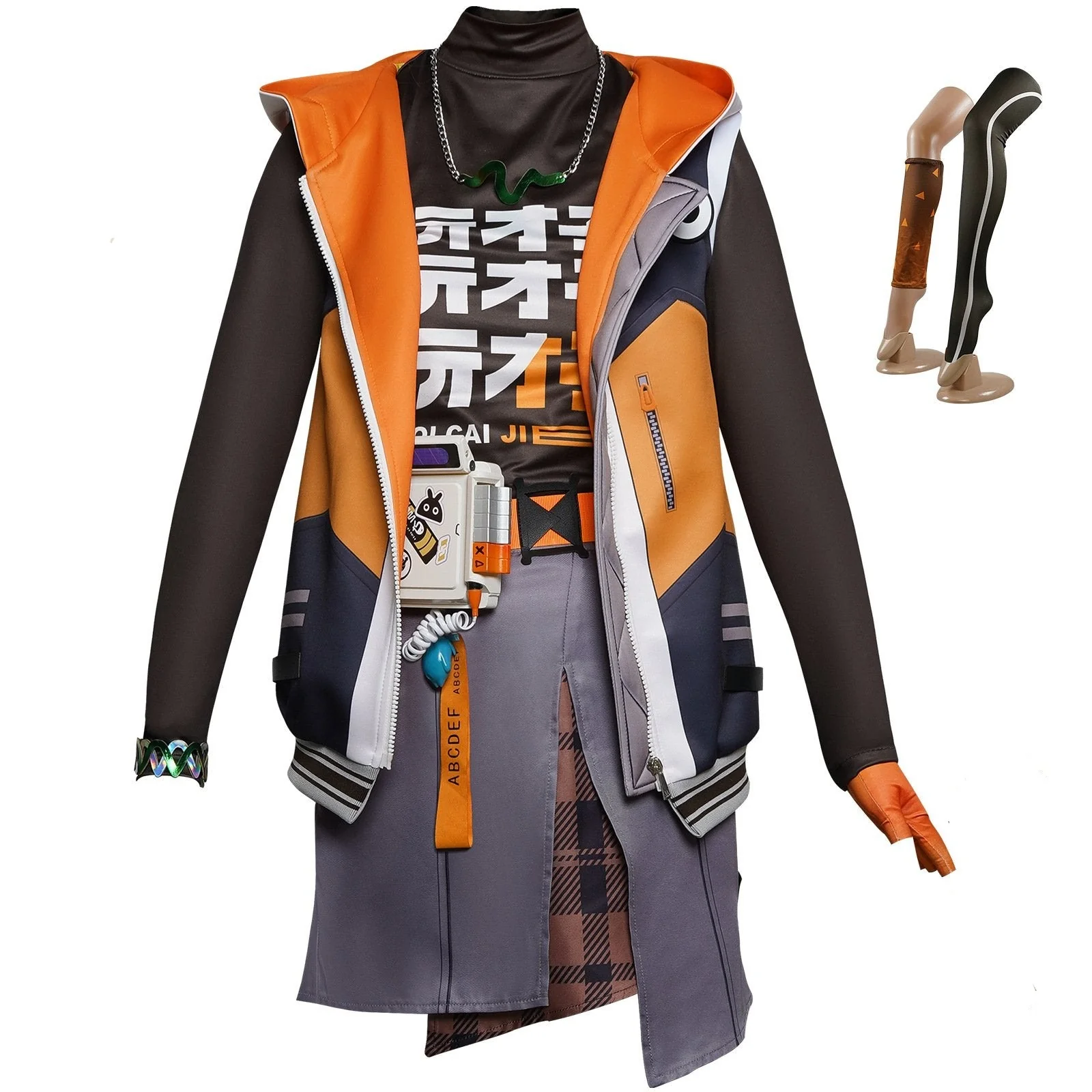 Women Belle Costume Zenless Game Zone Zero Cosplay Outfit Orange Dress Up Suit for Halloween Party - Image 2