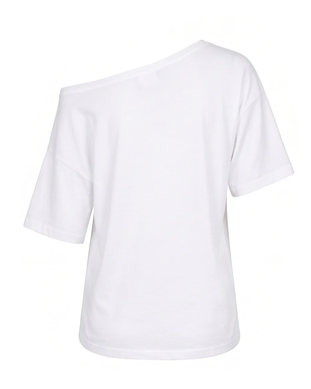 Women Brazil Jersey White Soccer T-shirt Loose Drop Shoulder Mascot Tee for Stadium Sports Cheering Events - Image 6