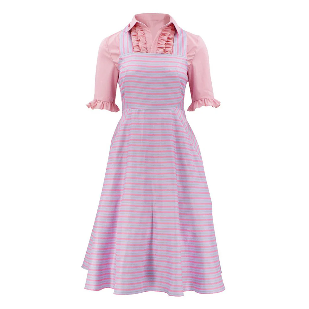Women Glinda Costume Pink Shirt and Dress 2PCS Suit Glinda Cosplay Outfits - Image 5