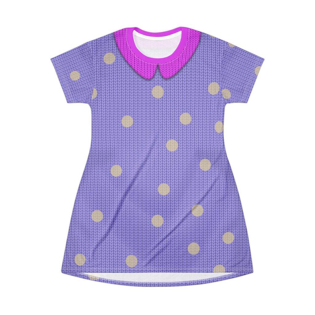 Women Envy Inside Outfit Purple Dress for Halloween Party Envy Cosplay Costume - Image 3
