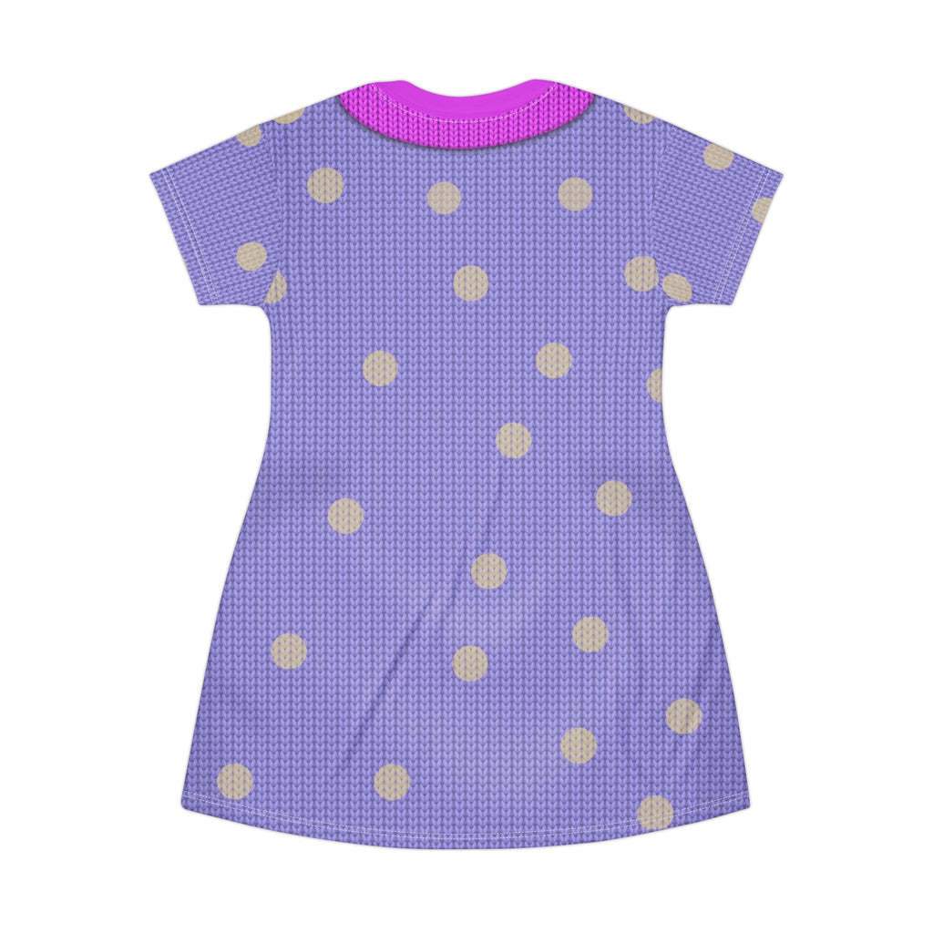 Women Envy Inside Outfit Purple Dress for Halloween Party Envy Cosplay Costume - Image 4