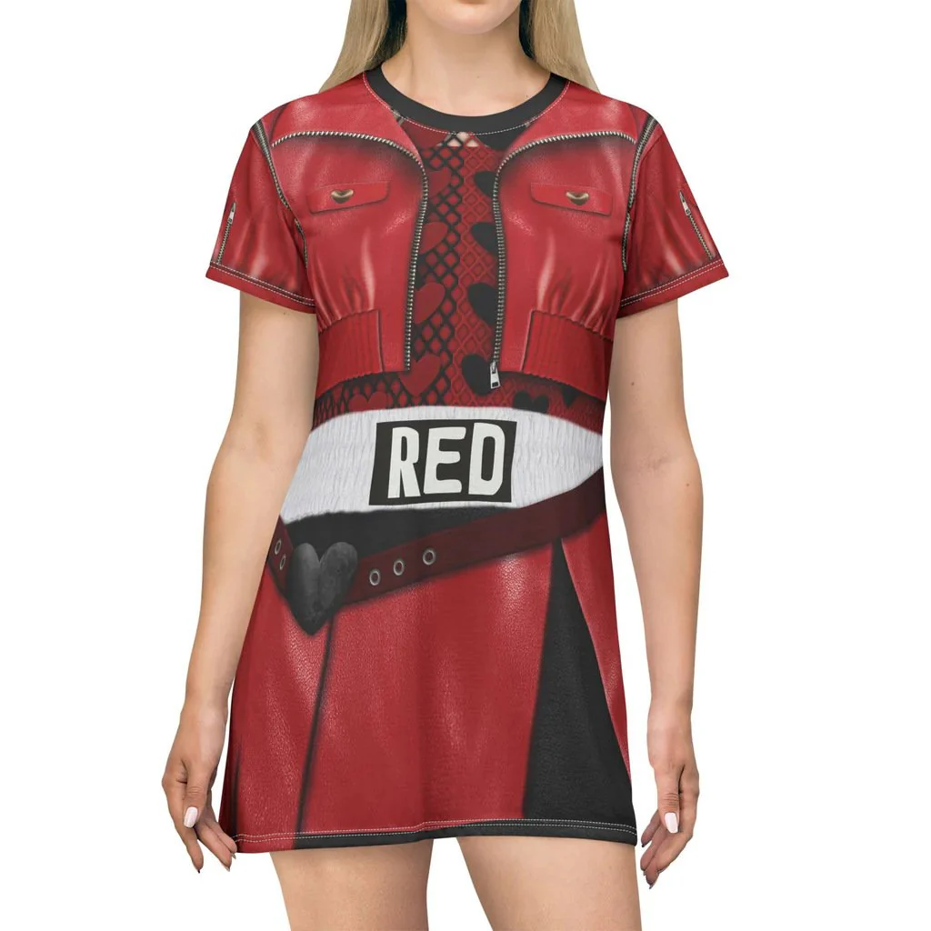 Women Halloween Costume Female Princess Red Chloe Charming Dress Uliana Cosplay Dress - Image 2