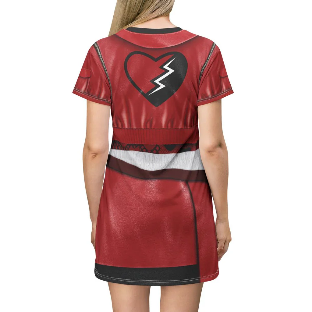 Women Halloween Costume Female Princess Red Chloe Charming Dress Uliana Cosplay Dress - Image 3