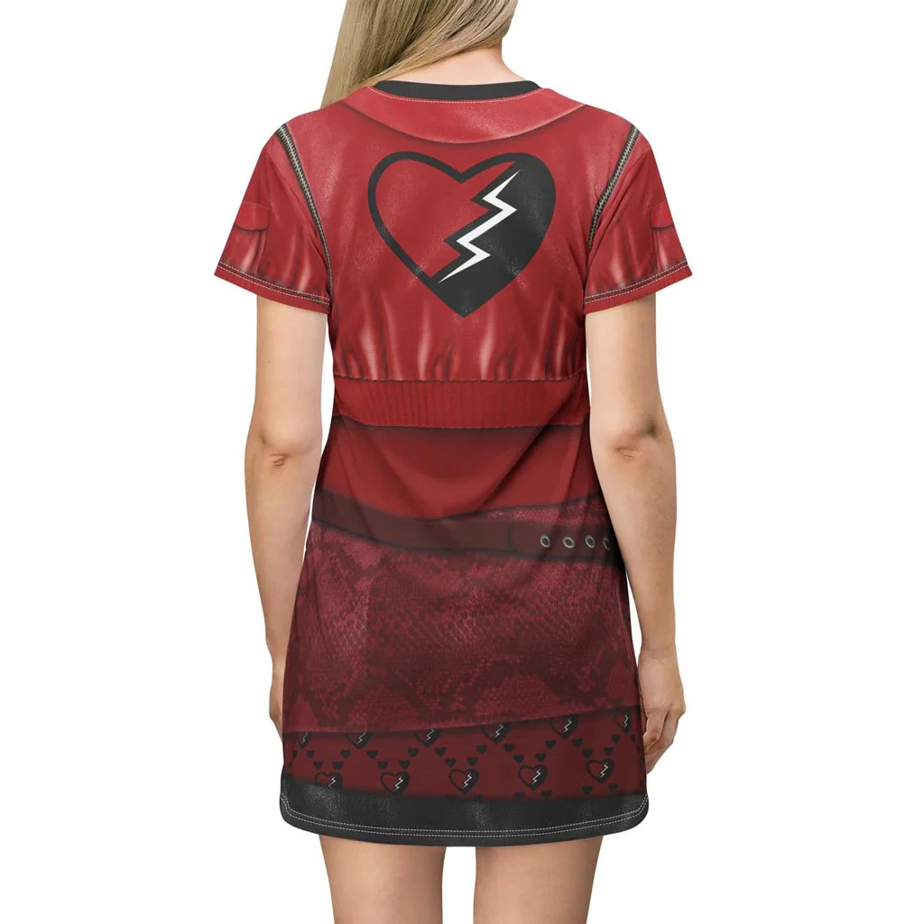 Women Halloween Costume Female Princess Red Chloe Charming Dress Uliana Cosplay Dress - Image 5