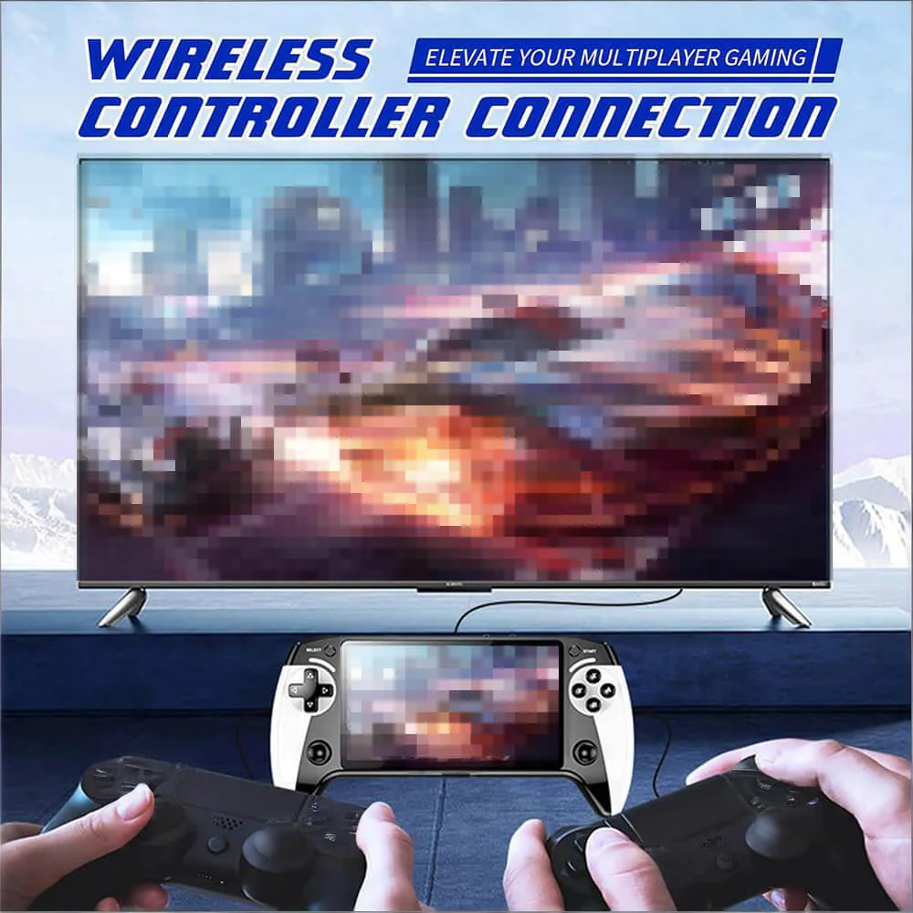 X9 Handheld Game Console 5.5" Linux Retro Game Console with 3000+ Classic Games and Dual Joysticks for Game Lovers - Image 2