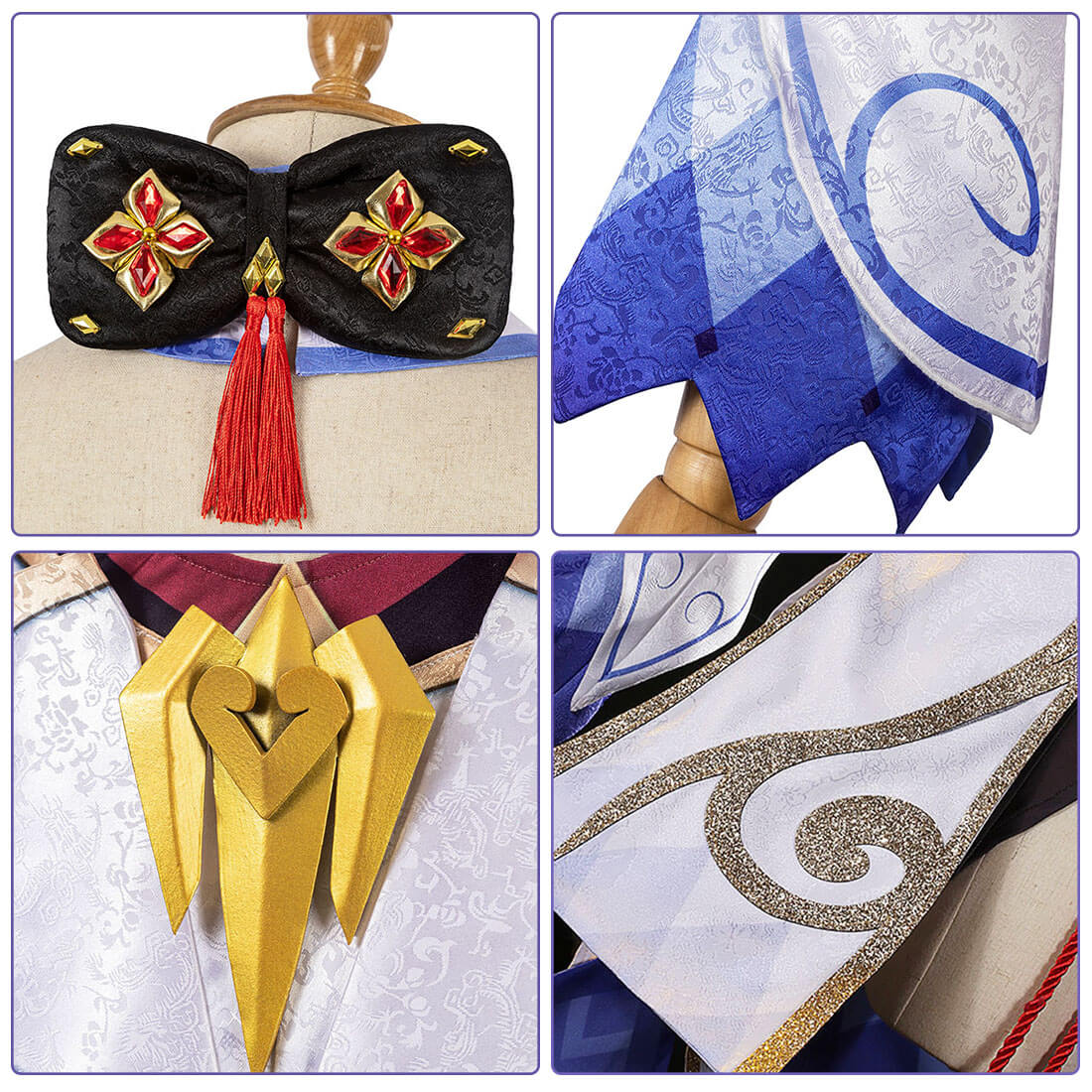 Youth and Adult Ganyu Cosplay Costume Halloween Sexy Dress Women Jumpsuit Outfit Props set - Image 7