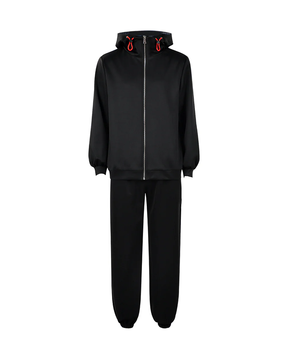 Yuji Tracksuit Black Zip-up Hoodie and Joggers 2pcs Suit for Cosplay Daily Wear - Image 4